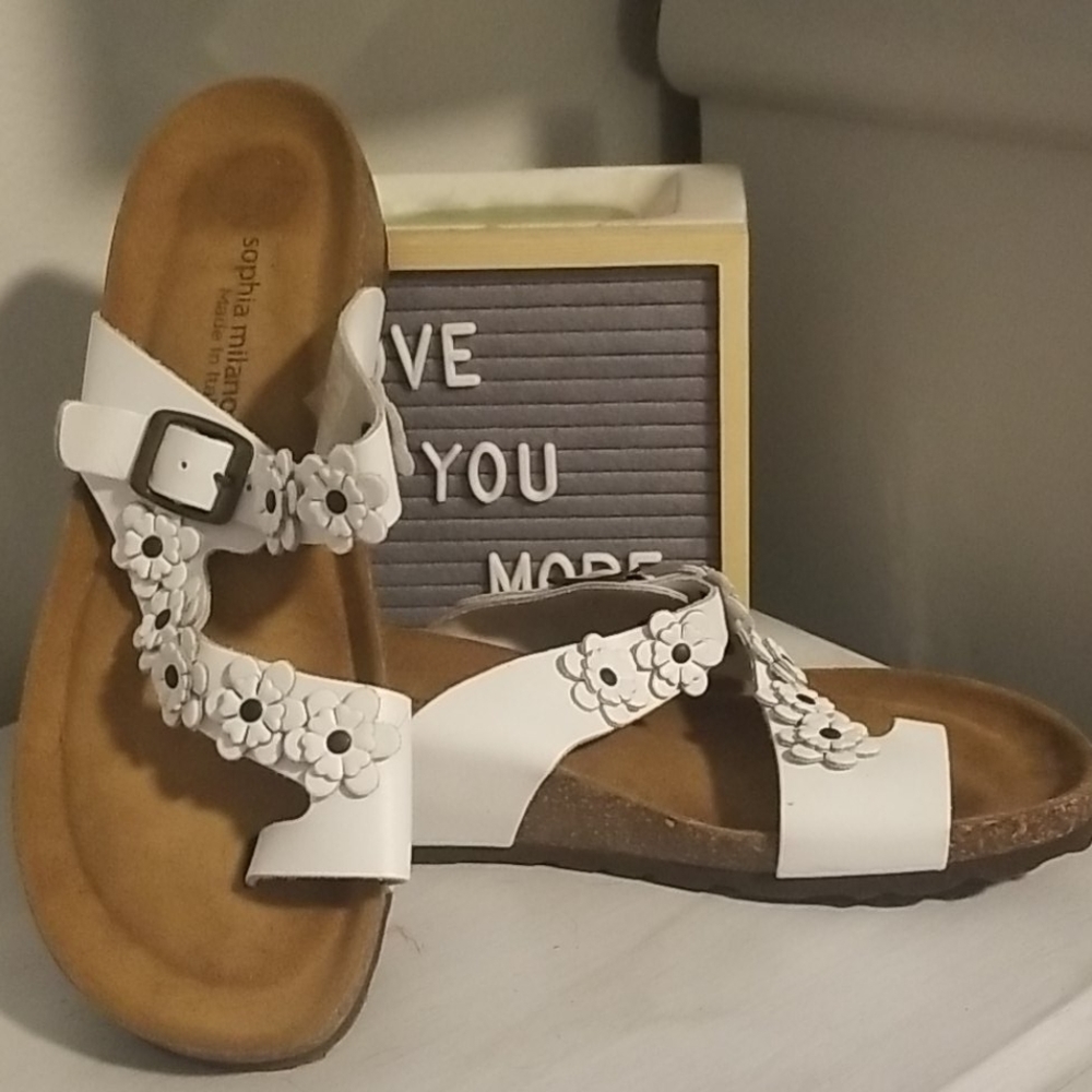 Cute floral sandals